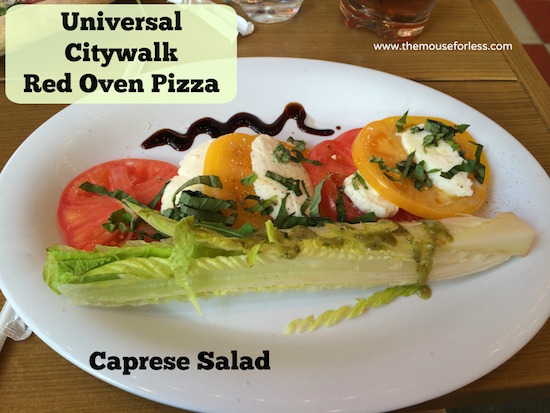 Caprese Salad at Red Oven Pizza Bakery at Universal CityWalk #UniversalDining #CityWalk #UniversalOrlando