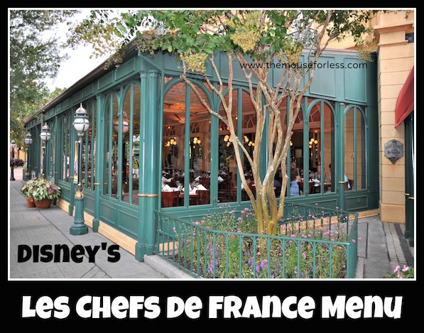 Les Chefs de France Menu at Epcot World Showcase #DisneyDining #Epcot