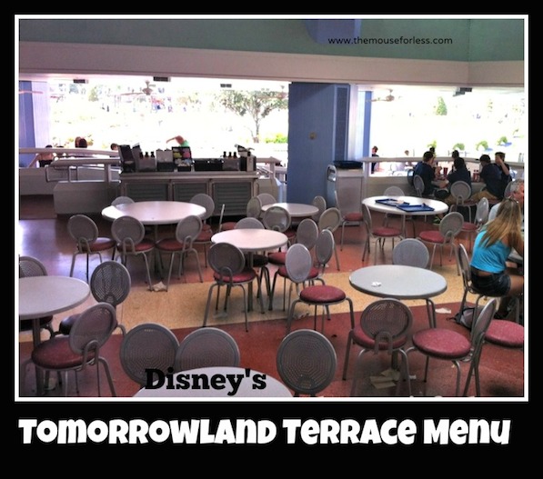 Tomorrowland Terrace Menu