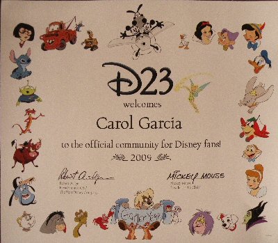 D23 Certificate