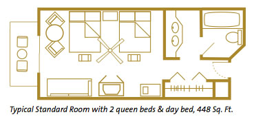 Disney's Grand Floridian Resort and Spa Room Layout