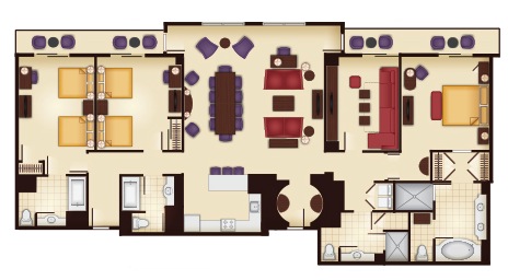 3-Bedroom Grand Villa Floor Plan