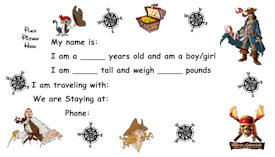 Pirates of the Caribbeans Kids ID