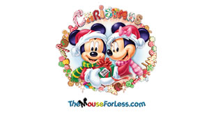 Christmas Mickey Luggage Tag Back