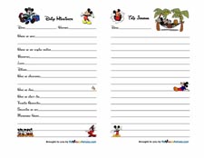 Mickey Mouse Trip Journal 2