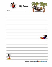 Mickey Mouse Trip Journal