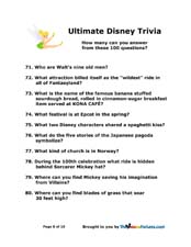 disney young children trivia inquiries Little ones picture regarding Disney Trivia Printable named disney little ones trivia thoughts Little ones