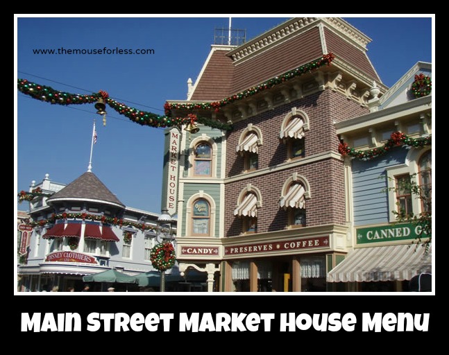 Main Street Market House Menu