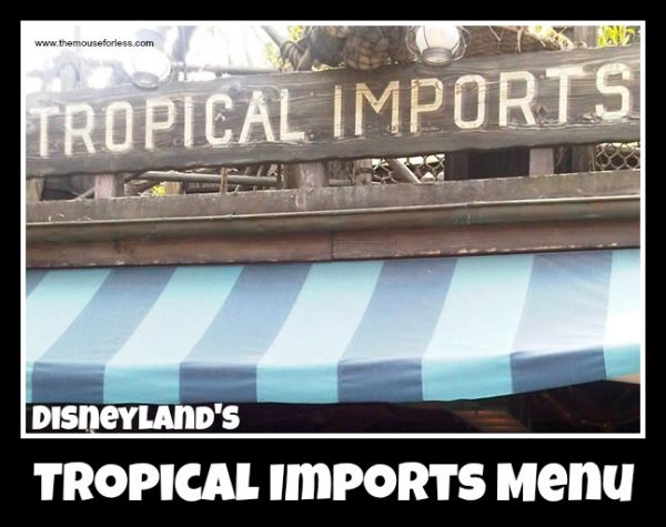 Tropical Imports Fruit Cart Menu