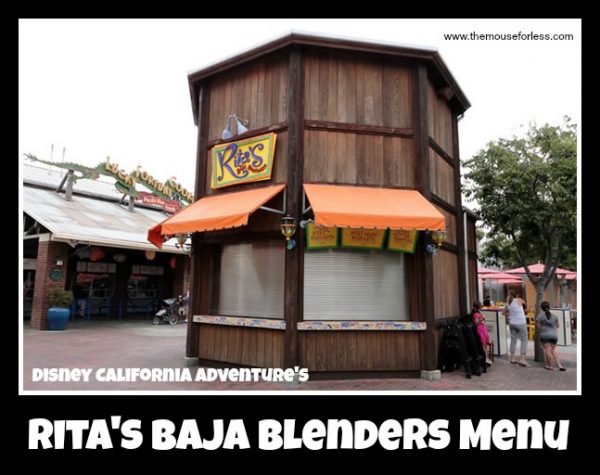 Rita's Baja Blenders Menu