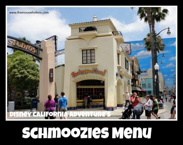 Schmoozies Menu