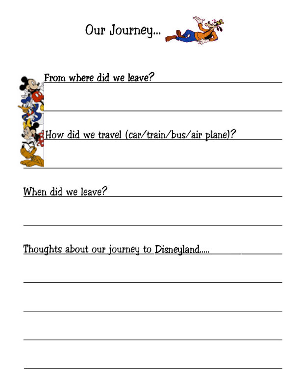 Disney Travel Journal Kids version, make it fun to save their memories