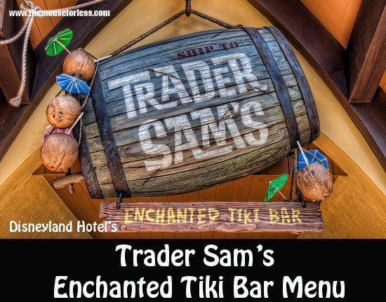 Trader Sam's Enchanted Tiki Bar Menu