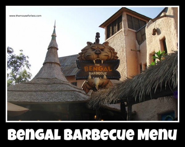 Bengal Barbecue Menu