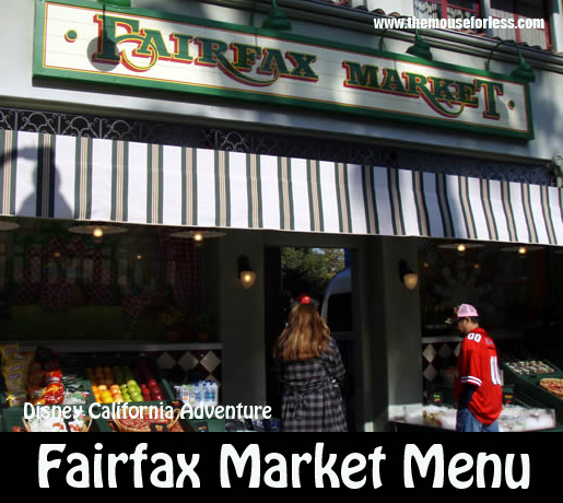 Fairfax Market Menu