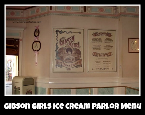 Gibson Girl Menu