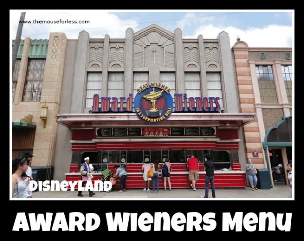 Award Wieners Menu