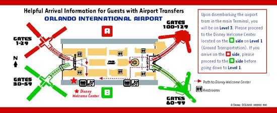 MCO Parking Map - Orlando International Airport MCO