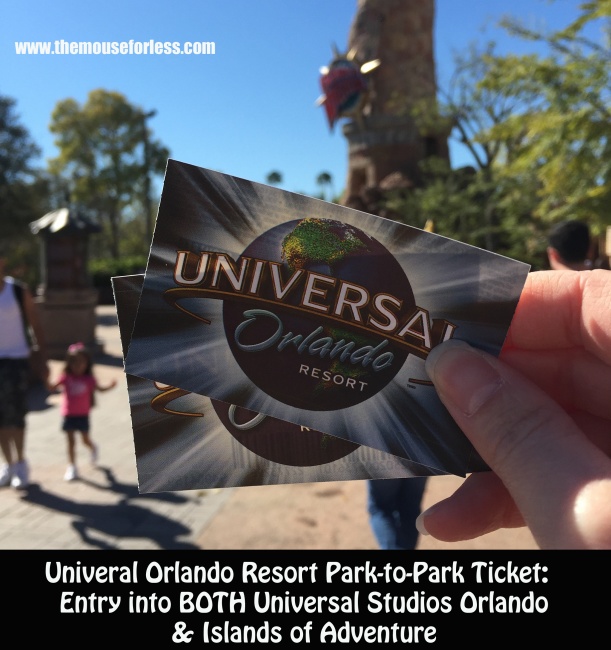 Mouse World Travel: Universal / Islands of Adventure Theme Park Tickets