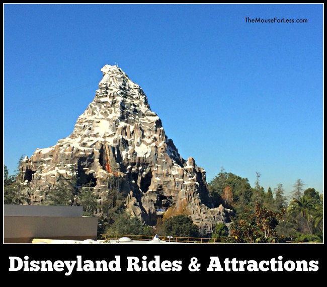 Disneyland Rides and Attractions