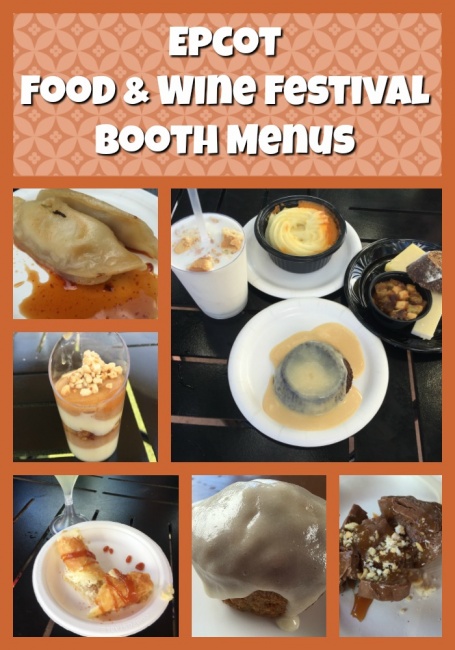 Epcot Food And Wine Festival Food Booth Menus Walt Disney World