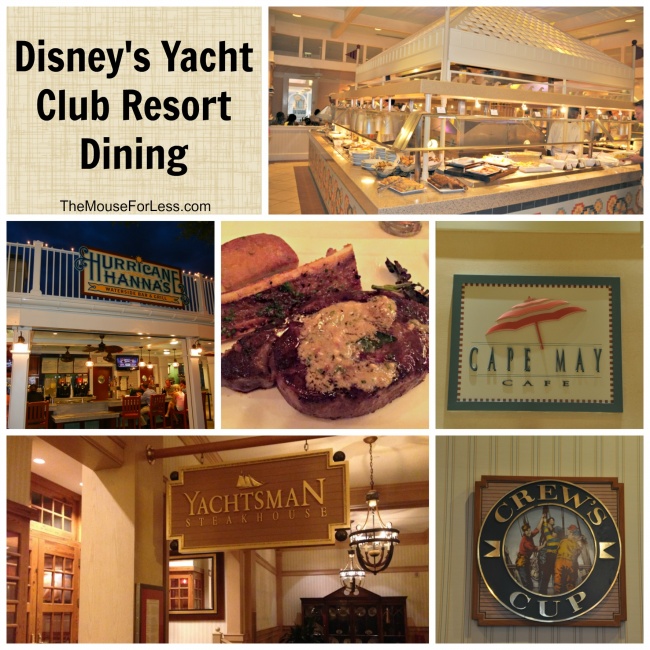 yacht club disney dining