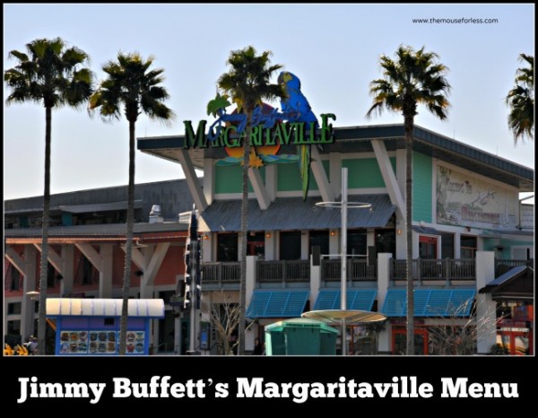 Jimmy Buffett's Margaritaville Menu