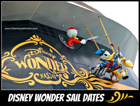 Disney Cruise Line Wonder Sail dates | Disney Cruise Line Itineraries