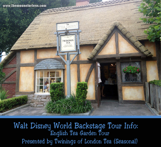 Disney's English Tea Garden Tour