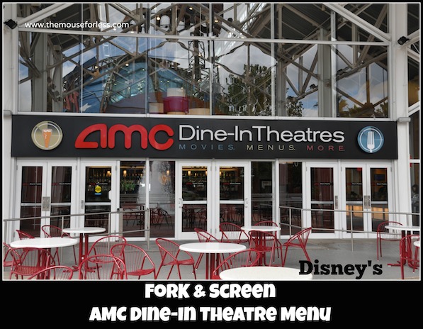 AMC Dine-In Theater Menu at Disney Springs West Side #DisneyDining #DisneySprings