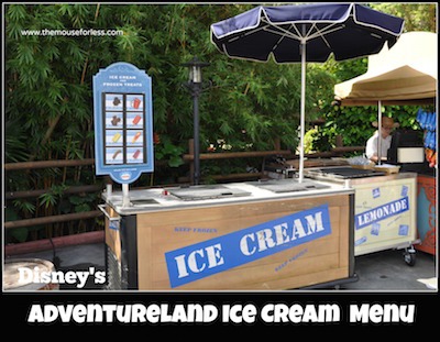Adventureland Ice Cream Cart at Magic Kingdom #MagicKingdom #DisneyDining