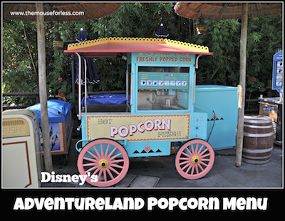 Adventureland Popcorn & Ice Cream Cart at Magic Kingdom #MagicKingdom #DisneyDining