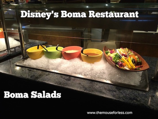 Boma Salads - Disney's Boma Restaurant at Disney's Animal Kingdom Lodge #DisneyDining #WaltDisneyWorld