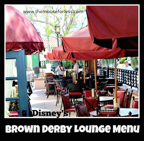 The Hollywood Brown Derby Lounge Menu at Disney's Hollywood Studios #DisneyDining #HollywoodStudios