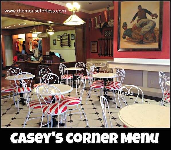 Casey's Corner Menu at the Magic Kingdom #DisneyDining #Magic Kingdom