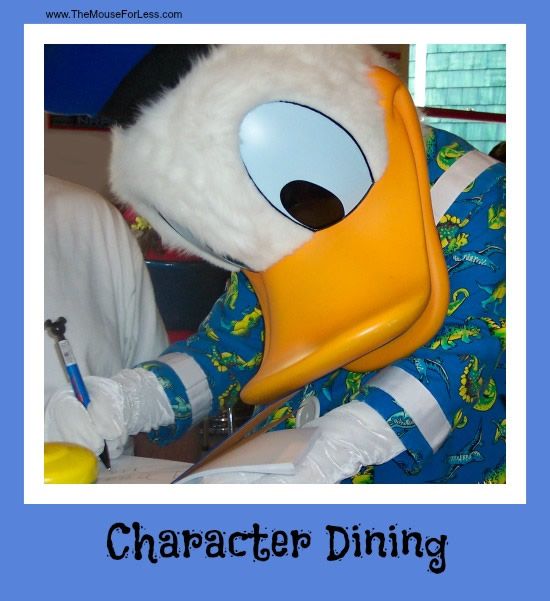 Character Dining at Walt Disney World