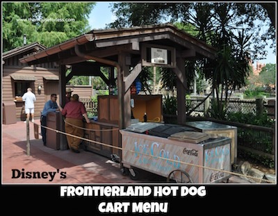 Frontierland Hot Dog Cart at Magic Kingdom #MagicKingdom #DisneyDining