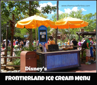 Frontierland Frozen Treats Cart at Magic Kingdom #MagicKingdom #DisneyDining