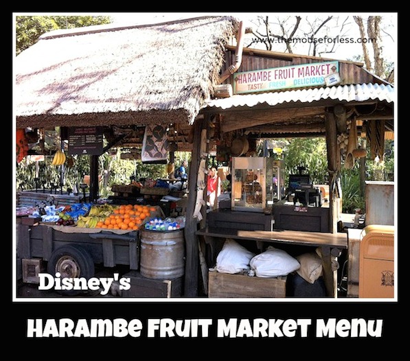 Harambe Fruit Market Menu at Animal Kingdom Park #DisneyDining #AnimalKingdom