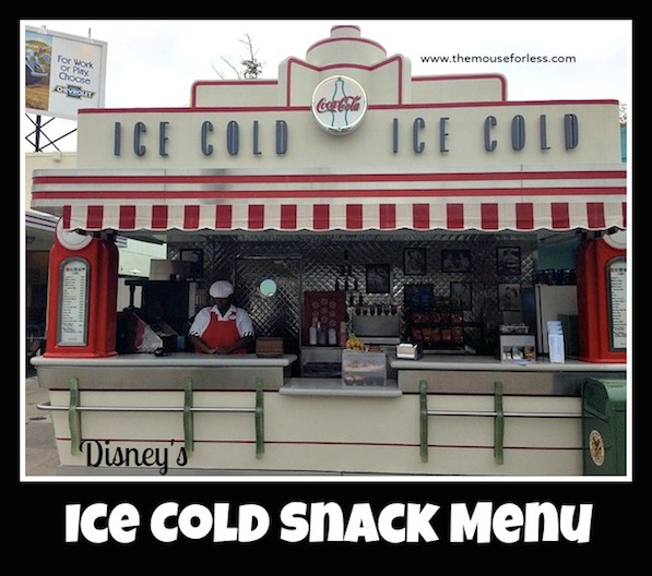 Ice Cold Snack Stand Menu