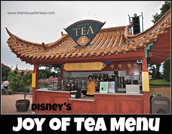 Joy of Tea Menu at Epcot #DisneyDining #Epcot