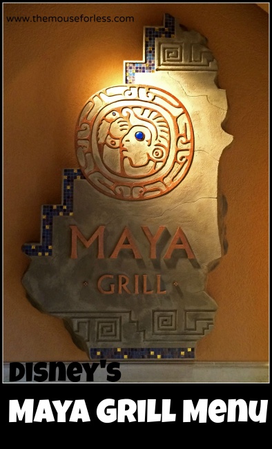 Maya Grill Menu
