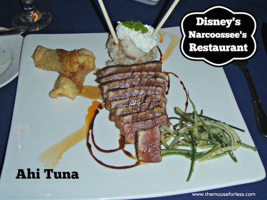 Ahi Tuna at Narcoossee's at Disney's Grand Floridian Resort and Spa #DisneyDining #GrandFloridian