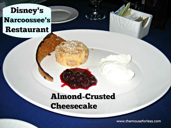 Narcoossee's Almond Cheesecake at Disney's Grand Floridian Resort and Spa #DisneyDining #GrandFloridian