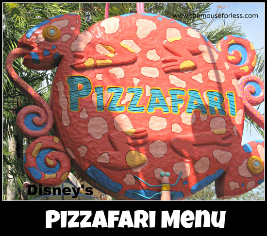 Pizzafari Counter Service Menu at Disney's Animal Kingdom Park in Walt Disney World #DisneyDining #AnimalKingdom