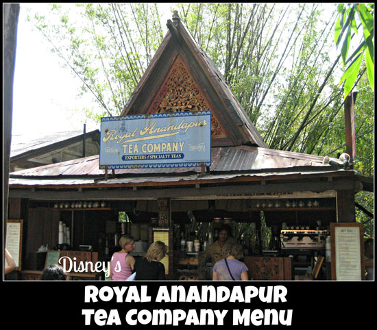 Royal Anandapur Tea Company Menu at Disney's Animal Kingdom #DisneyDining #AnimalKingdom