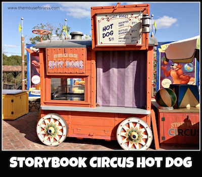 Storybook Circus Hot Dog Cart at Magic Kingdom #MagicKingdom #DisneyDining
