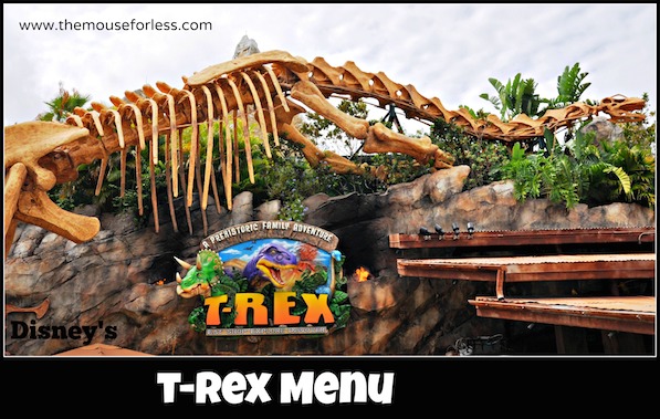 T Rex menu