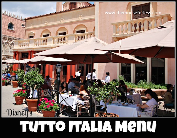 Tutto Italia Menu | Epcot at the Walt Disney World Resort