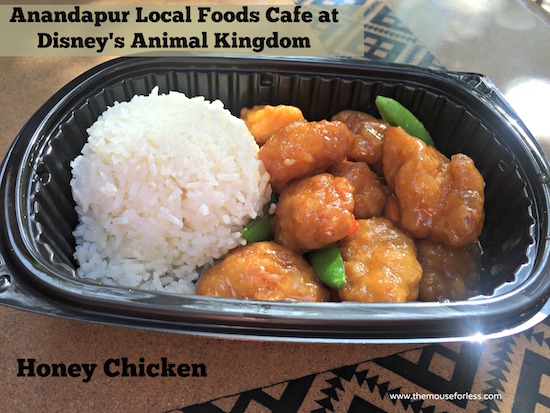 Honey Chicken at Anandapur Local Foods Cafe Counter Service at Disney's Animal Kingdom #WaltDisneyWorld #AnimalKingdom